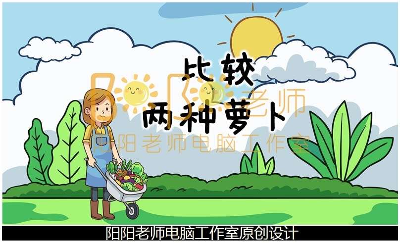 小班科学《比较两种萝卜》PPT课件+教案